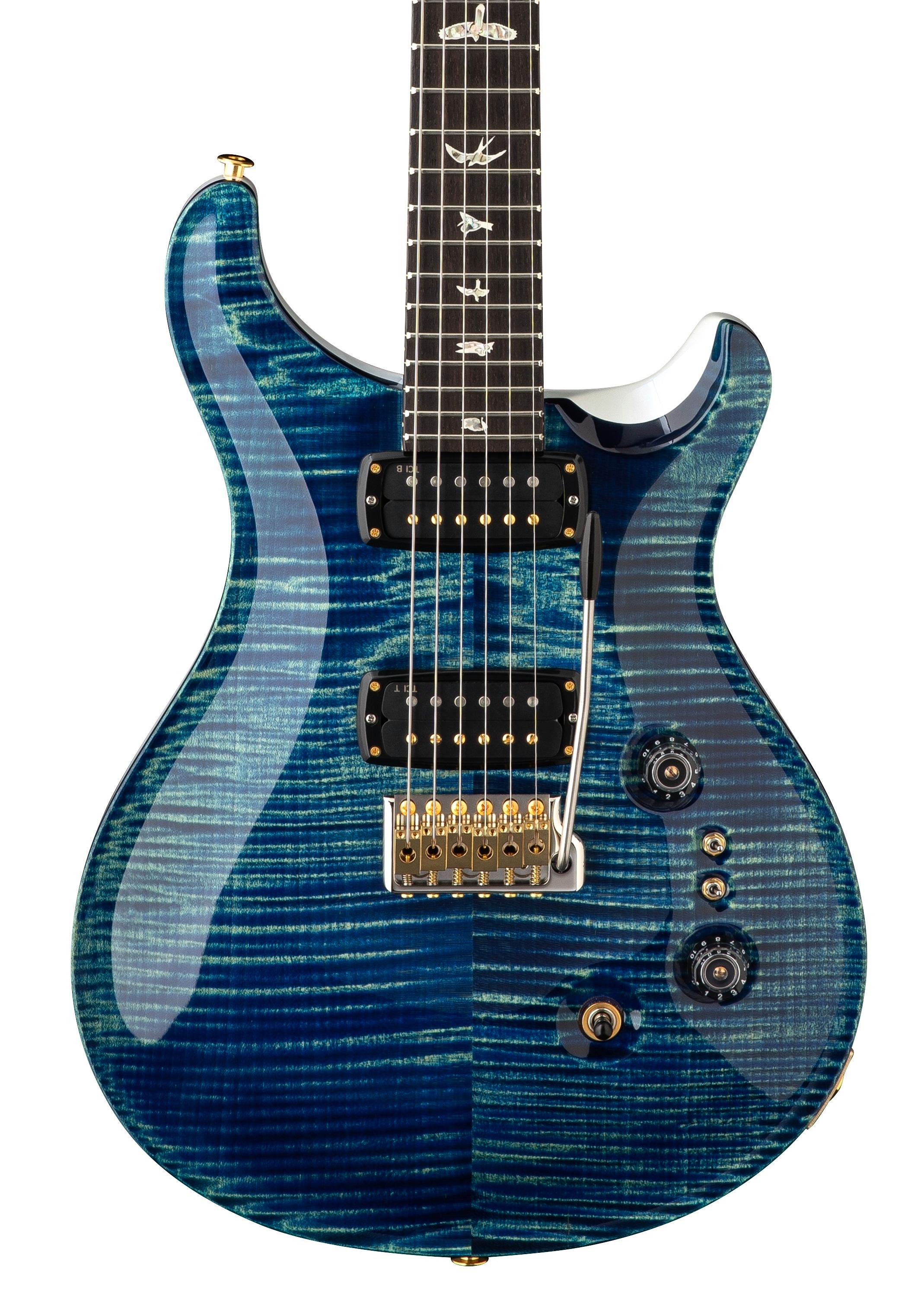 ギター PRS Custom 24  blue PRS Custom 24-08 10 Top Electric Guitar in River Blue Pearl